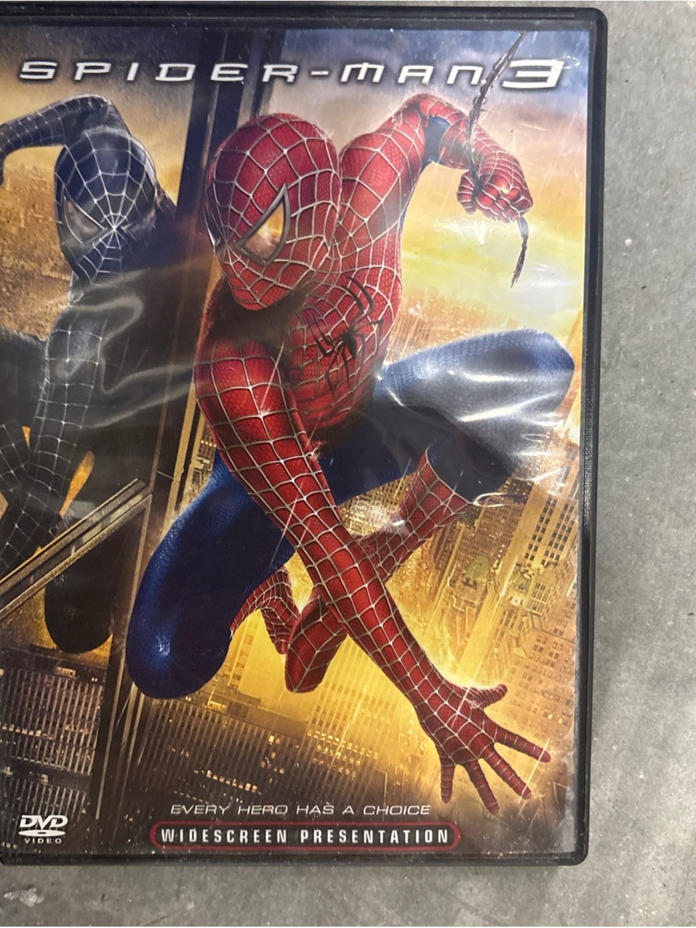 Spiderman 3 on DVD